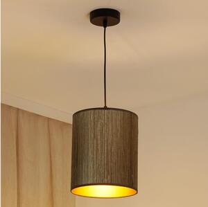 Brilagi - Полилей BOSTON ROLLER 1xE27/15W/230V пр. 21 см кафяв/златен