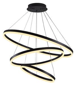 Brilagi -LED димируем полилей на кабел CIRCLE LED/125W/230V 3000-6500K черен+дистанционно управление