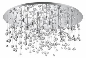 Ideal Lux - LED таванно осветително тяло NEVE 15xG9/3W/230V, диаметър 80 см, лъскав хром