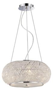 Ideal Lux - Кристален полилей PASHA 10xE14/40W/230V Ø 55 см хром