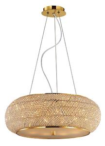 Ideal Lux - Кристален пендел PASHA 10xE14/40W/230V Ø 55 см златист