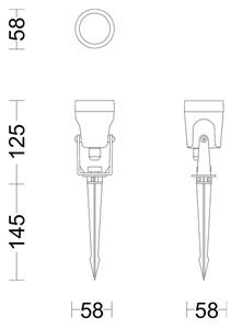 Philips - LED Екстериорен спот GARDENLINK REUEL LED/1,5W/24V 2700K IP44
