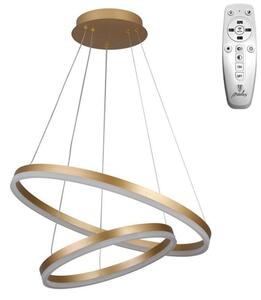 Brilagi - LED димируема висяща лампа на кабел CIRCLE LED/70W/230V 3000-6500K златиста + дистанционно управление