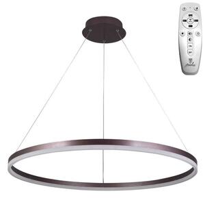 Brilagi - LED димируем полилей на кабел CIRCLE LED/55W/230V 3000-6500K кафяв + дистанционно управление