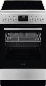 Готварска печка AEG CCB56490BM, 58л. обем, 4 нагревателни зони, SteamBake, AirFry, инокс