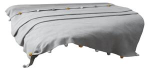 Сиво покривало за легло от флийс 150x200 cm Pom Pom – Mijolnir