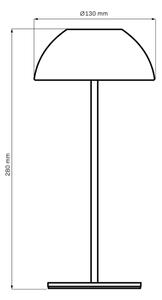 Настолна LED лампа TANZANIA LED/1,8W/5V USB 1800 mAh IP44 черна