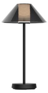 LED Димируема настолна лампа SERENGETI LED/3,4W/5V USB 3600 mAh IP44 черен