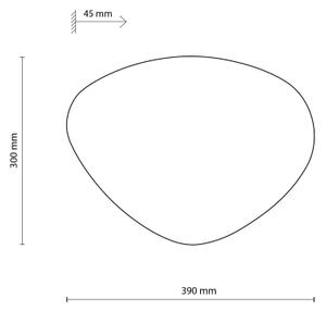 Аплик STONE 2xG9/8W/230V 30x39 см бежов