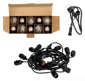 LED Екстериорни декоративни лампички BAJA ST64 10xE27/1W/230V 10,9m IP44 топло бяло