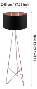 Eglo 39229 - Стояща лампа CAMPORALE 1xE27/60W/230V