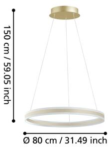 Eglo 39313 - LED Димируем висящ полилей TONARELLA LED/78W/230V