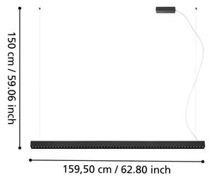 Eglo 39485 - LED Димируем висящ полилей LED/30,5W/230V + LED/15,5W