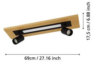 Eglo 39748 - LED Спот TORRESTRALLE LED/12W/230V + 2xGU10/4,5W