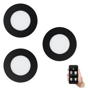 Eglo 31743- комплект 3xLED димируеми осветителни тела FUEVA-Z LED/2,8W/230V IP44 черни
