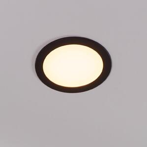 Eglo 31744 - димируемо LED осветително тяло за баня FUEVA-Z 10,5W/230V IP44 черно