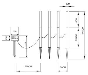 Globo 33247 - Комплект 4 LED соларни лампи 4xLED/0,07W IP44
