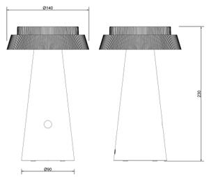 Globo 36624W - LED Димируема соларна сензорна лампа LED/4W/3,7W IP54 бял