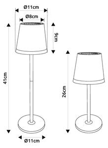 Globo 36637SM - LED Соларна лампа LED/0,6W/3V 3000K IP44 матов хром