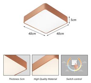 Brilagi - LED таванно осветително тяло POOL LED/36W/230V 3000/4000/6000K 40x40 cm бронзово