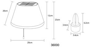 Globo 36000 - LED Соларен абажур за бутилка 10xLED/1,5W/3V IP44