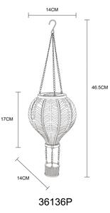 Globo 36136P - LED Соларна декорация с висулка 20xLED/0,5W/3V IP44 летящ балон