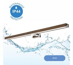 Brilagi-LED Лампа за огледало в баня WOODY MIRROR LED/15W/230V IP44 дъб/хром