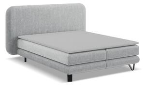 Светлосиво боксспринг легло 160x200 cm Ilima – Makamii