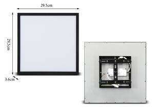 Brilagi - LED Плафониера SLIMFRAME LED/25W/230V 30x30 см черен