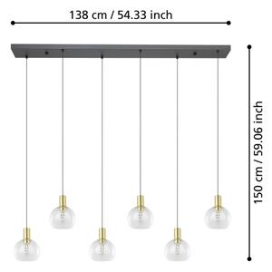 Eglo 390281 - LED Димируем пендел TERQUE 6xLED/5,4W/230V 3000K