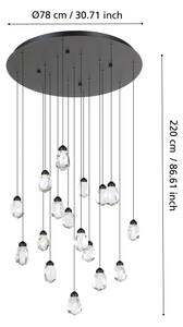 Eglo 390413 - LED Димируем пендел SINDICAT 17xLED/3W/230V 3000K