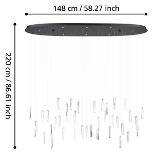 Eglo 390349 - LED Димируем пендел SARDENARA 8xLED/4,2W/230V 3000K