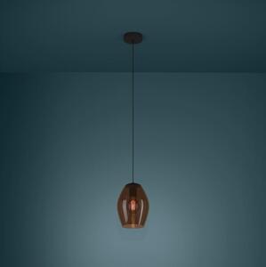 Eglo 390159 - Пендел ESTANYS 1xE27/40W/230V кафяв