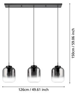 Eglo 390104 - Пендел BULCIAGO 3xE27/40W/230V опушен