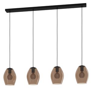 Eglo 390162 - Пендел ESTANYS 4xE27/40W/230V кафяв
