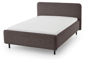 Антрацитно двойно легло 140x200 cm тапицирано без ламелно дъно Primo – Meise Möbel