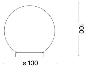 Ideal Lux - LED Настолна лампа MAPA 1xG9/3W/230V Ø 10 см бял