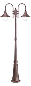 Ideal Lux - Екстериорна лампа CIMA 2xE27/52W/230V 216 см IP43 кафяв