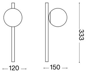 Ideal Lux - LED аплик BINOMIO 1xG9/3W/230V бял