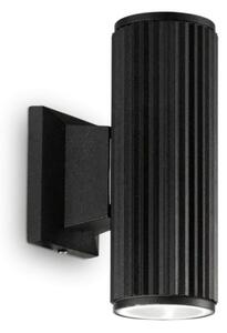 Ideal Lux - Екстериорен аплик BASE 2xGU10/28W/230V IP44 черен