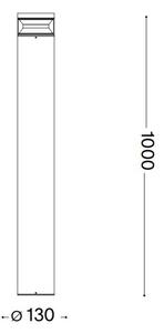 Ideal Lux - LED Екстериорна лампа BOEING LED/14W/230V 100 см IP65 кафяв