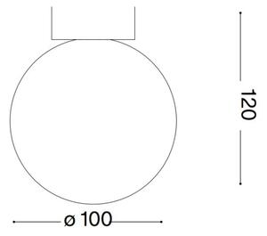 Ideal Lux - LED аплик CARTA 1xG9/3W/230V Ø 10 см бял