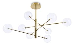 Ideal Lux - LED Полилей EQUINOXE 8xG4/2W/230V Ø 128 см месинг/прозрачен