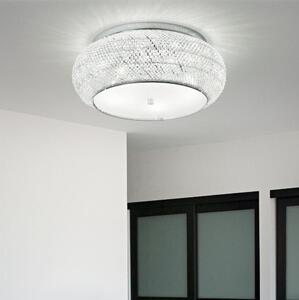 Ideal Lux - Кристален плафон PASHA 6xE14/40W/230V Ø 40 cm хром