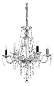 Ideal Lux - Кристален пендел AMADEUS 6xE14/40W/230V Ø 67 см прозрачен