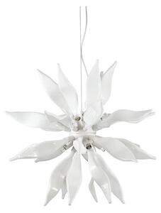 Ideal Lux - LED Пендел LEAVES 8xG9/3W/230V Ø 63 см бял