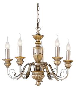 Ideal Lux - Пендел FIRENZE 5xE14/40W/230V Ø 55 см златист
