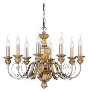 Ideal Lux - Пендел FIRENZE 8xE14/40W/230V Ø 64 см златист