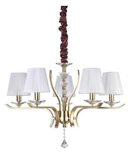 Ideal Lux - Пендел PEGASO 5xE14/28W/230V Ø 72 см златист