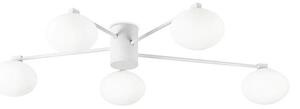 Ideal Lux - LED Полилей за повърхностен монтаж HERMES 5xG9/3W/230V Ø 90 см бял